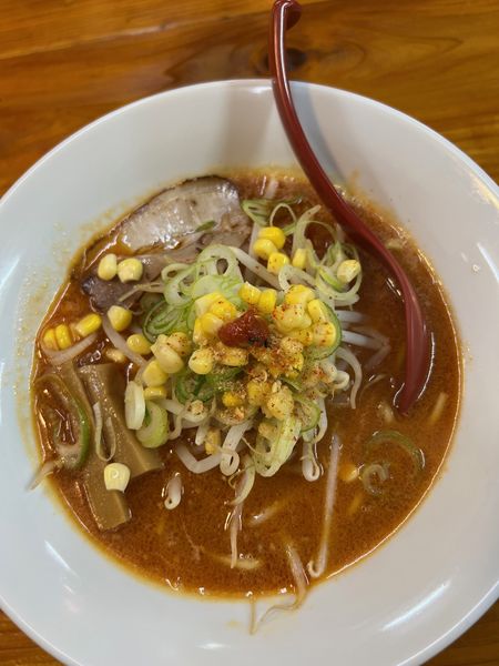 「えび味噌らーめん」@らーめん じゃげな 南箕輪店の写真