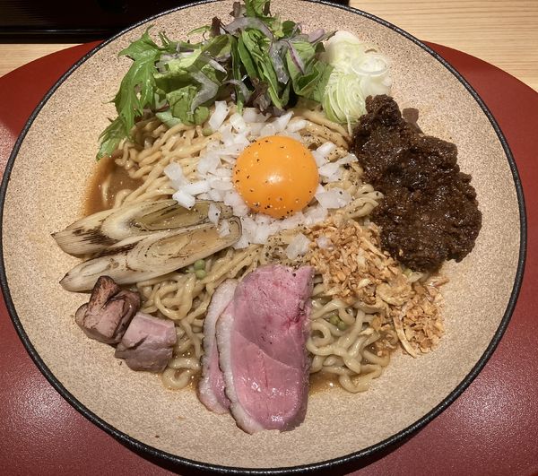 「紀州鴨まぜそば」@鴨中華そば 楓の写真