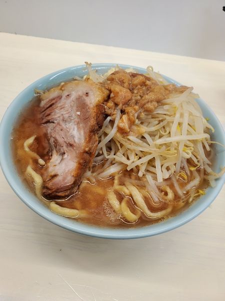 「ラーメン　野菜　にんにく　脂」@俺の生きる道 柏店の写真