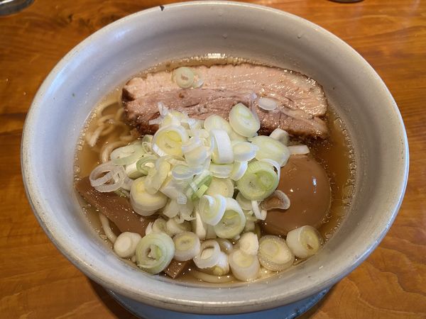 「macro＋特選こだわり煮玉子＋ネギ」@人類みな麺類 東京本店の写真