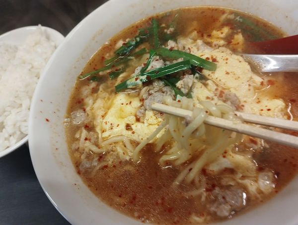 「平日限定 八丁辛麺セット(748)」@おさやん！ 川崎専門店の写真