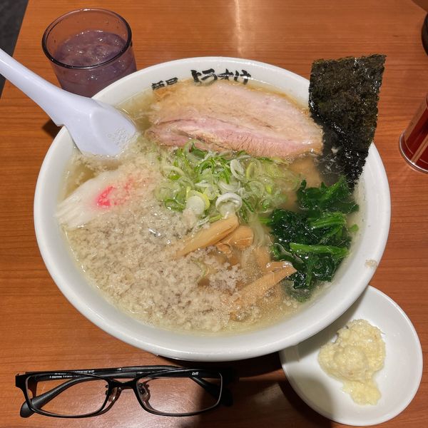 「塩ラーメン（背脂入り）」@麺屋 ようすけ 東京ラーメンストリート店の写真