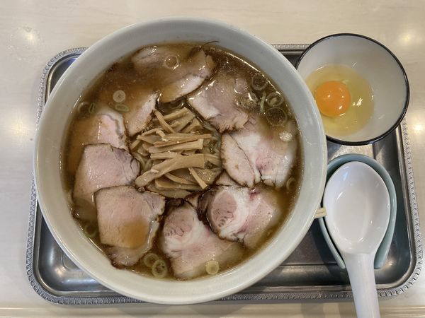 「チャーシューメン+玉子」@永福町大勝軒の写真