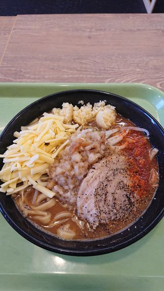 「味噌ラーメン+チーズ×3」@ジャンクガレッジ フォレオ菖蒲店の写真