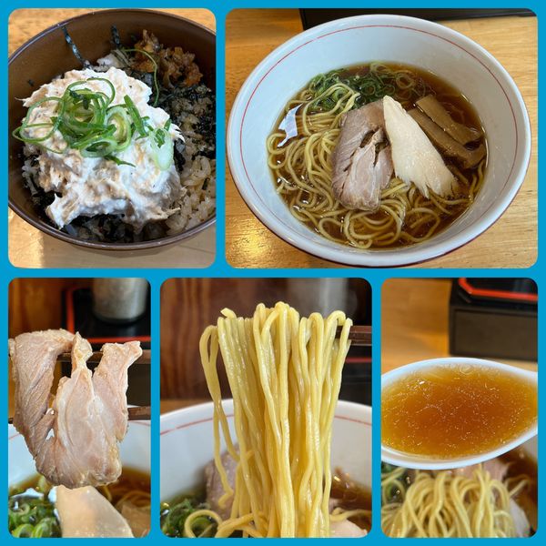 「醤油らーめん￥750+とりマヨ丼¥150」@麺屋 ゆきひらの写真