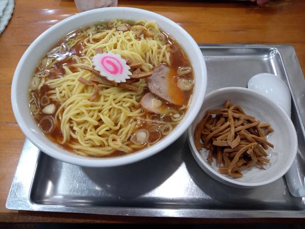 「メンマラーメン大盛り」@赤坂味一の写真