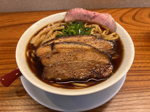 「厚切り炙りチャーシュー大盛り」@麺や たけだの写真