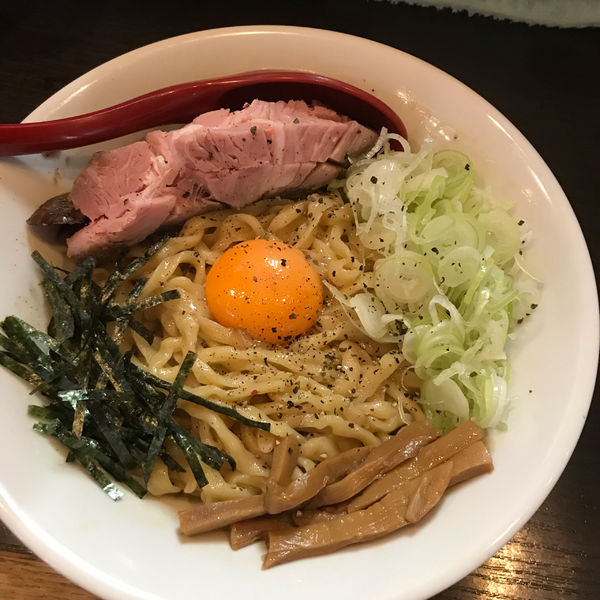 「博多地鶏油まぜそば（中）」@麺処 夏海の写真