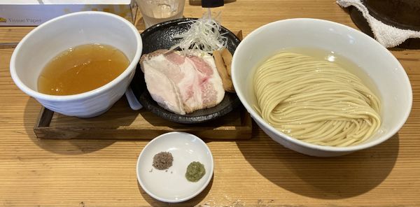 「塩つけ麺＋本わさび塩＆藻塩」@麺屋鈴春の写真