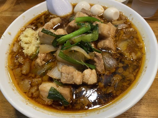 「スタ満そば＋まさお」@元祖スタミナ満点らーめんすず鬼 赤坂店の写真