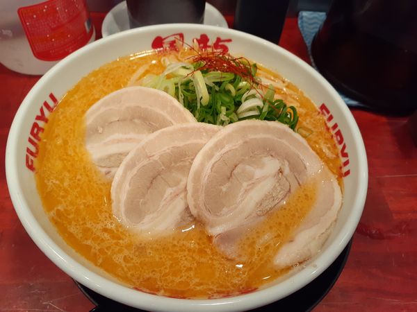 「濃厚味噌ラーメン」@とんこつラーメン 博多風龍 渋谷店の写真