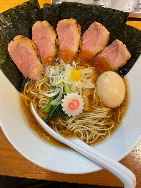 「特製鴨醤油」@麺屋 上々の写真