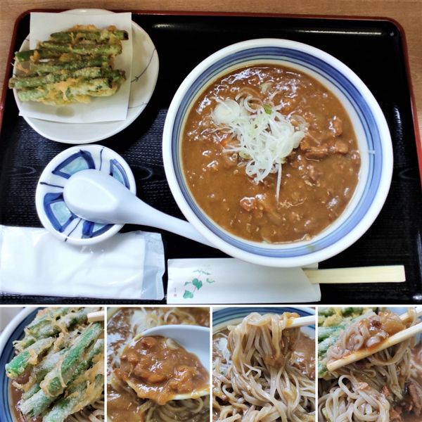 「カレーそば＋いんげん天＝760円」@ねぎどんの写真