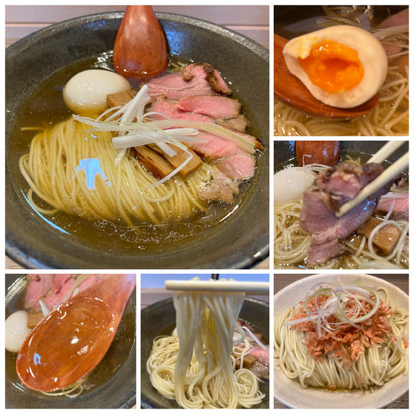 「塩中華蕎麦750円 味玉100円 あえ玉(赤)100円」@中華蕎麦 麺とスープの写真