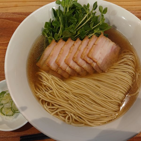 「かもがら・とりがらだしの塩ラーメン1100円」@ラーメン ル・デッサンの写真