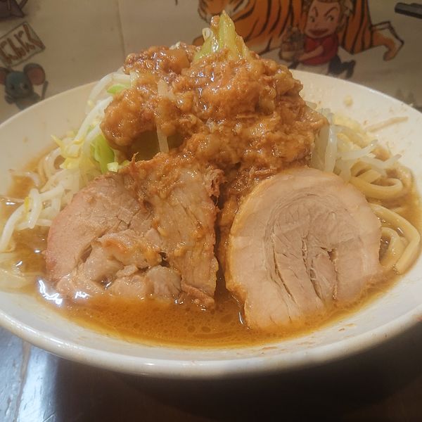 「大ラーメン950円、カレー味50円」@麺屋 歩夢の写真