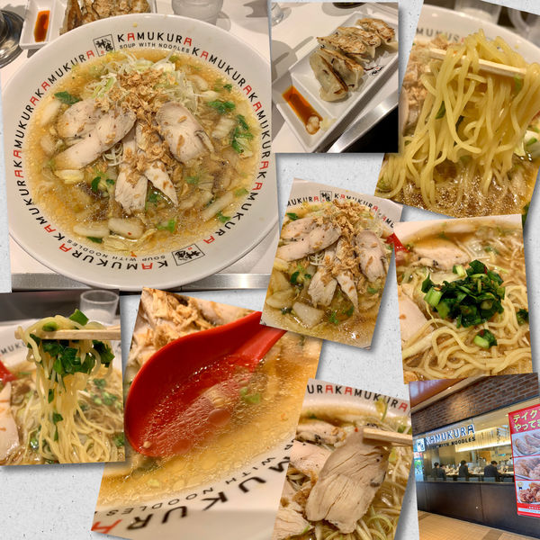 「【期間限定】ゆず香る鶏塩ラーメン990円＋焼き餃子」@どうとんぼり神座 アトレ恵比寿店の写真