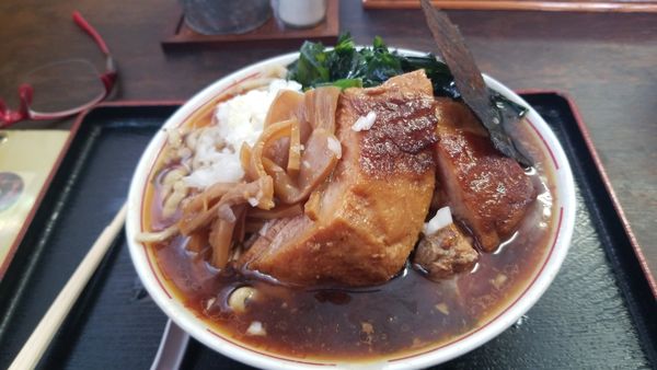 「チャーシュー麺200gチャーシュー5枚1150円」@福のじの写真