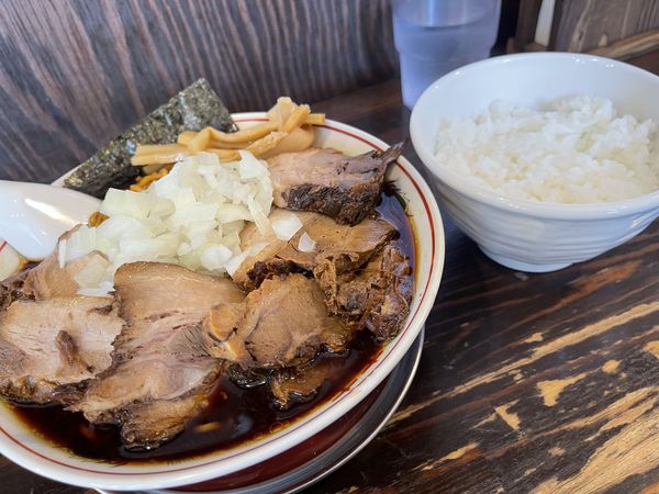 「元祖竹岡式チャーシュー」@竹岡式ラーメン 竹徳の写真