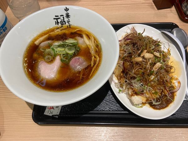 「中華そば・よだれ鶏カレーライス」@極上中華そば 福味 東京駅KITTE店の写真