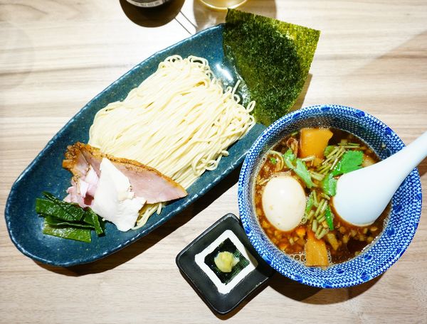 「つけそば＋半熟煮卵＋生ビール」@麺や 豊の写真