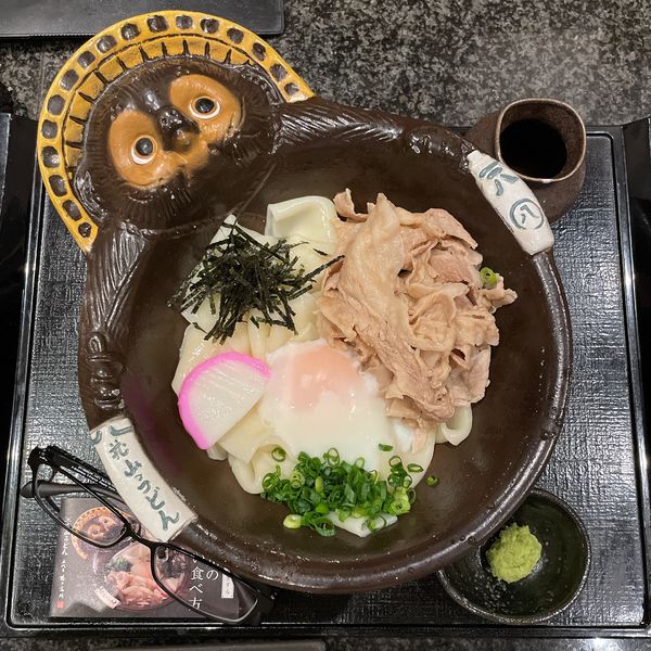「鬼釜（群馬県産 麦豚使用）」@五代目 花山うどん 銀座店の写真