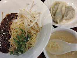 「肉味噌あんかけ麺(700)+水餃子3個(180)」@爽爽の写真