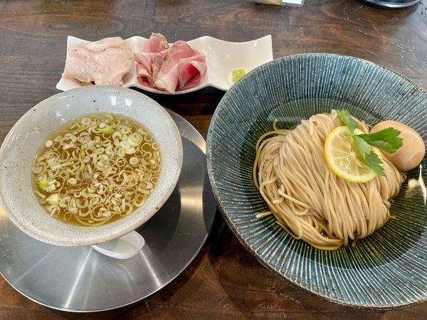 「上鶏つけそば」@自家製麺 オオモリ製作所の写真