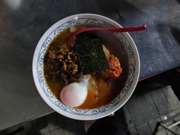 「ピリカララーメン　高菜　タマゴ」@龍園の写真