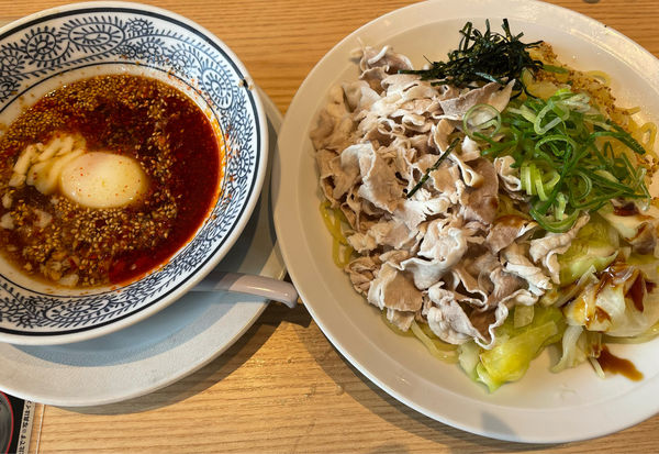 「限定 旨辛肉つけ麺」@丸源ラーメン 相模原清新店の写真