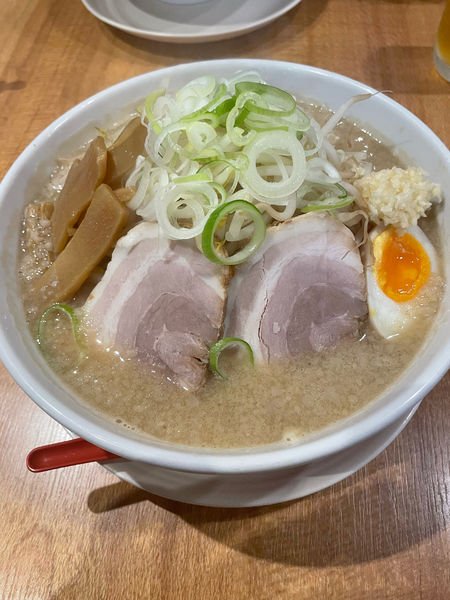 「男気らーめん？」@つけ麺 中華そば 節 用賀店の写真