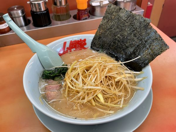「醤油ネギラーメン　全部普通」@ラーメン山岡家 さいたま宮前店の写真