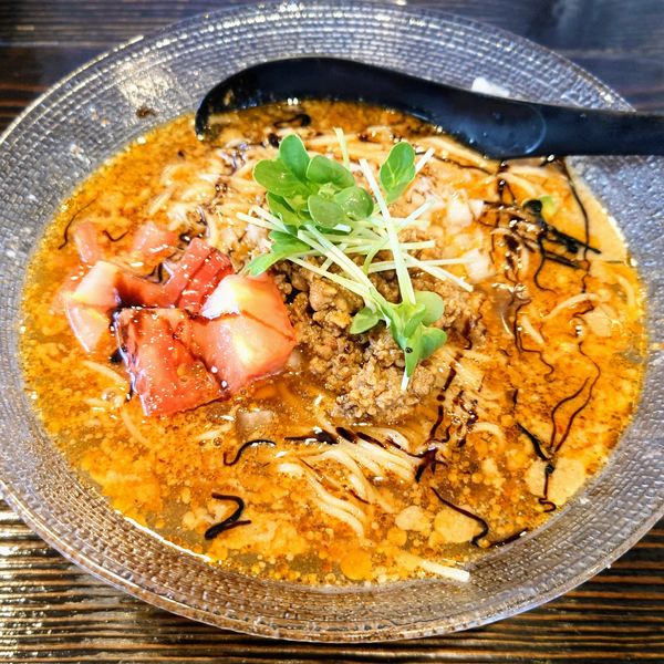 「【初夏の限定】冷やし担々鶏SOBA 900円」@中華そば 向日葵の写真