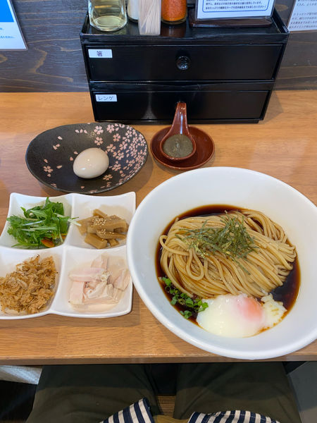 「がごめ昆布水の冷製まぜそば大盛煮玉子¥1,220円」@麺処 湯咲の写真