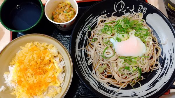 「朝食セット・納豆ごはん(¥390)」@ゆで太郎 竹橋店の写真