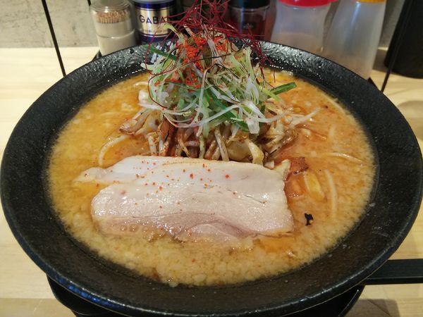 「辛菜麺　味噌　※並辛　（大盛り：サービス券）」@辛菜麺 烈火の写真
