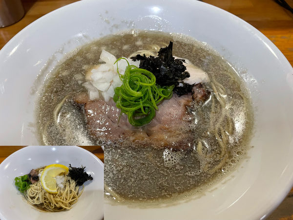 「【限定】特選煮干そば850円、濃厚煮干し和え玉300円」@麺屋 むじゃきの写真