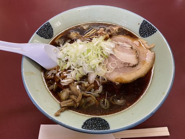 「らーめん　ニンニクトッピング」@大長の写真