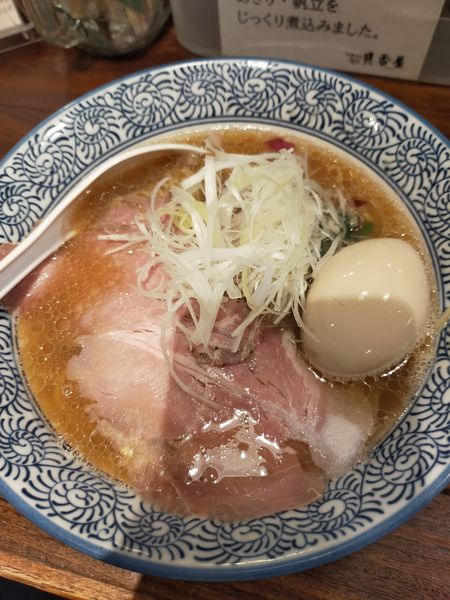 「濃厚あさり中華そば」@貝出汁中華そば 貝香屋の写真