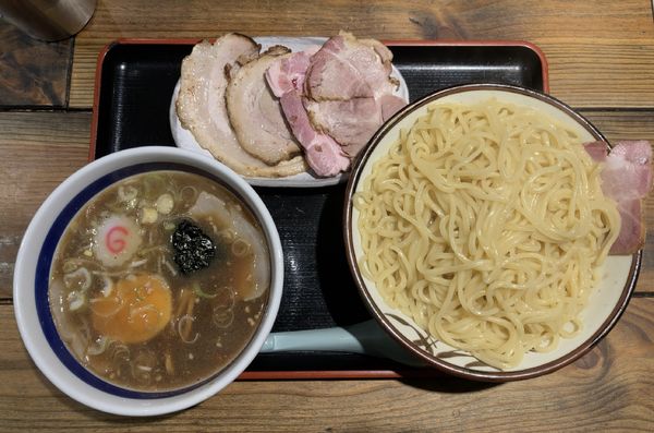 「チャーシューもりそば」@松戸中華そば 富田食堂の写真
