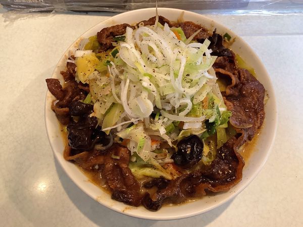 「【限定10食】みそたんめん+肉巻き」@麺処 まるよし商店の写真