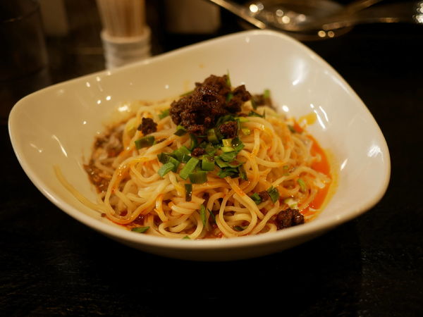 「汁なし担々麺 辛目」@虎穴の写真