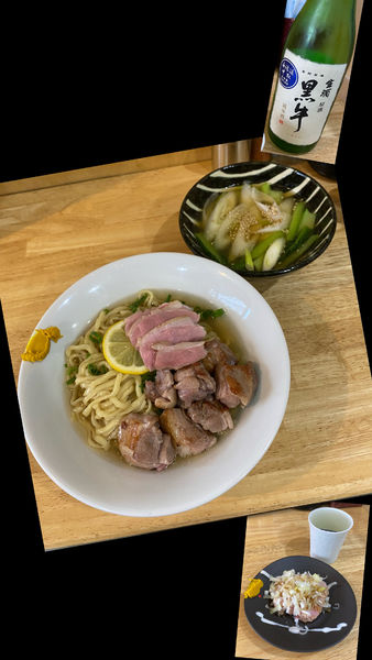 「「限定」鴨つけそば Ver.2 並 ￥900＋日本酒¥500」@中華そば You Leeの写真