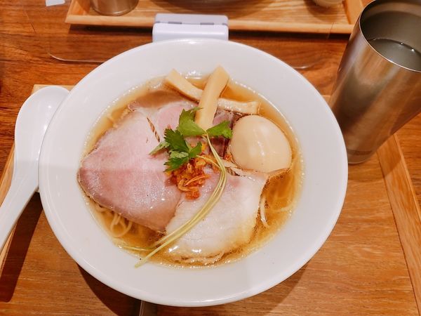 「味玉 黄金貝ラーメン」@なにわ麺次郎 然の写真