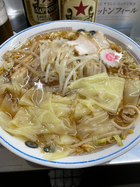 「ワンタンメン モヤシ」@中華そば みたかの写真