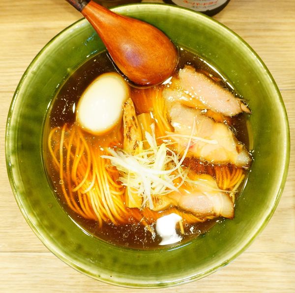 「中華蕎麦＋味玉＋瓶ビール」@中華蕎麦 麺とスープの写真