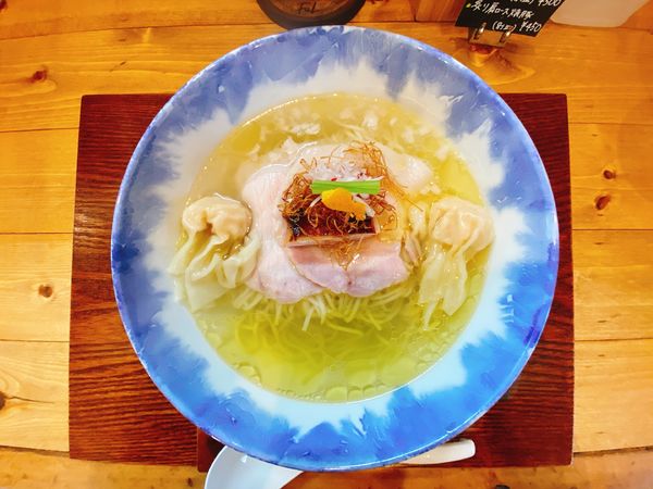 「わんたん入り塩らぁ麺:1,480円」@Ramen FeeLの写真