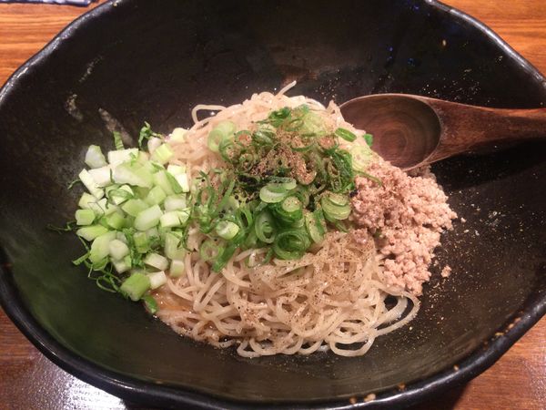 「汁なし担担麺・1辛+セロリ(¥630+100)」@汁なし担担麺専門 キング軒 神田スタンドの写真