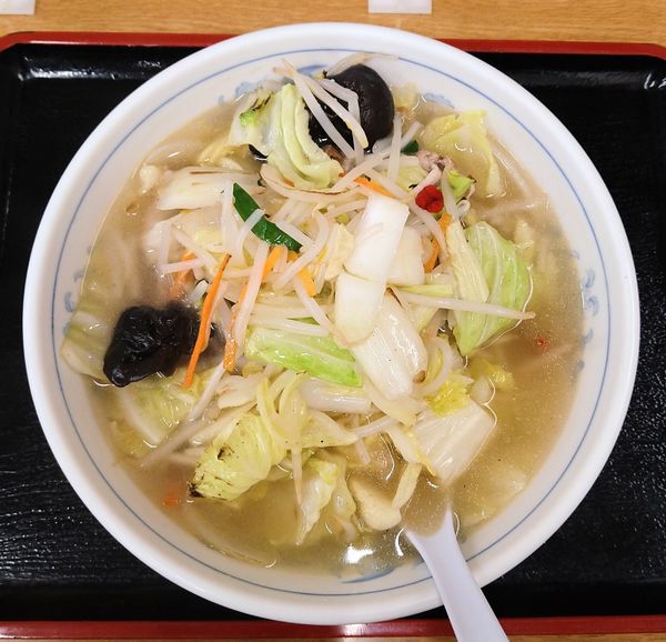 「野菜タンメン＋Aセット(ギョウザ付き)」@福しん 新宿小滝橋店の写真