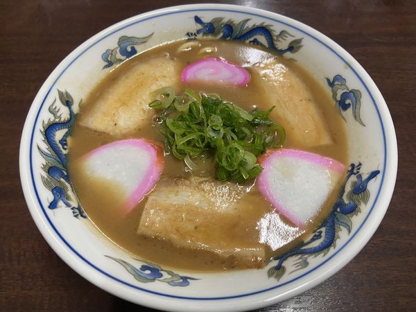 「中華そば（太麺）」@山為食堂の写真